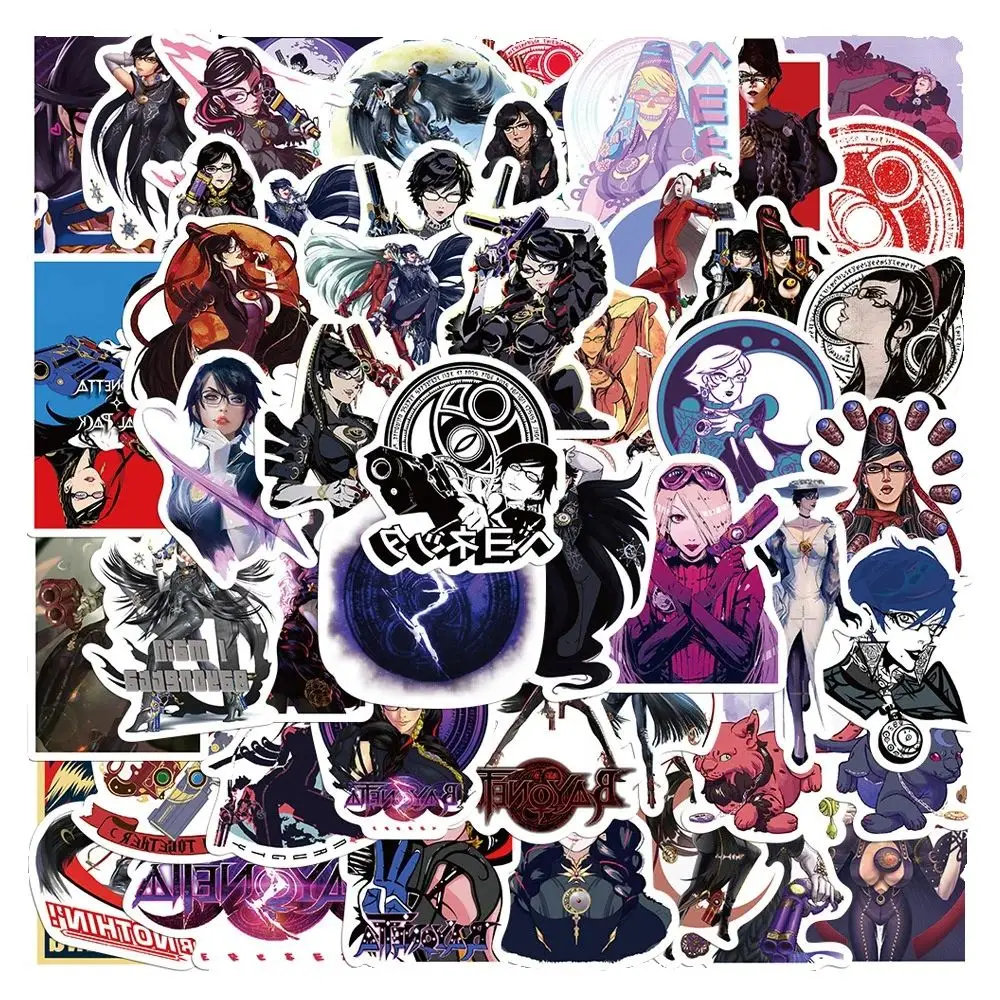 50 stks Bayonetta 3 persoonlijkheid waterdichte stickers speelgoed decoratieve notebook cadeau ipad Guitarpvcsticker