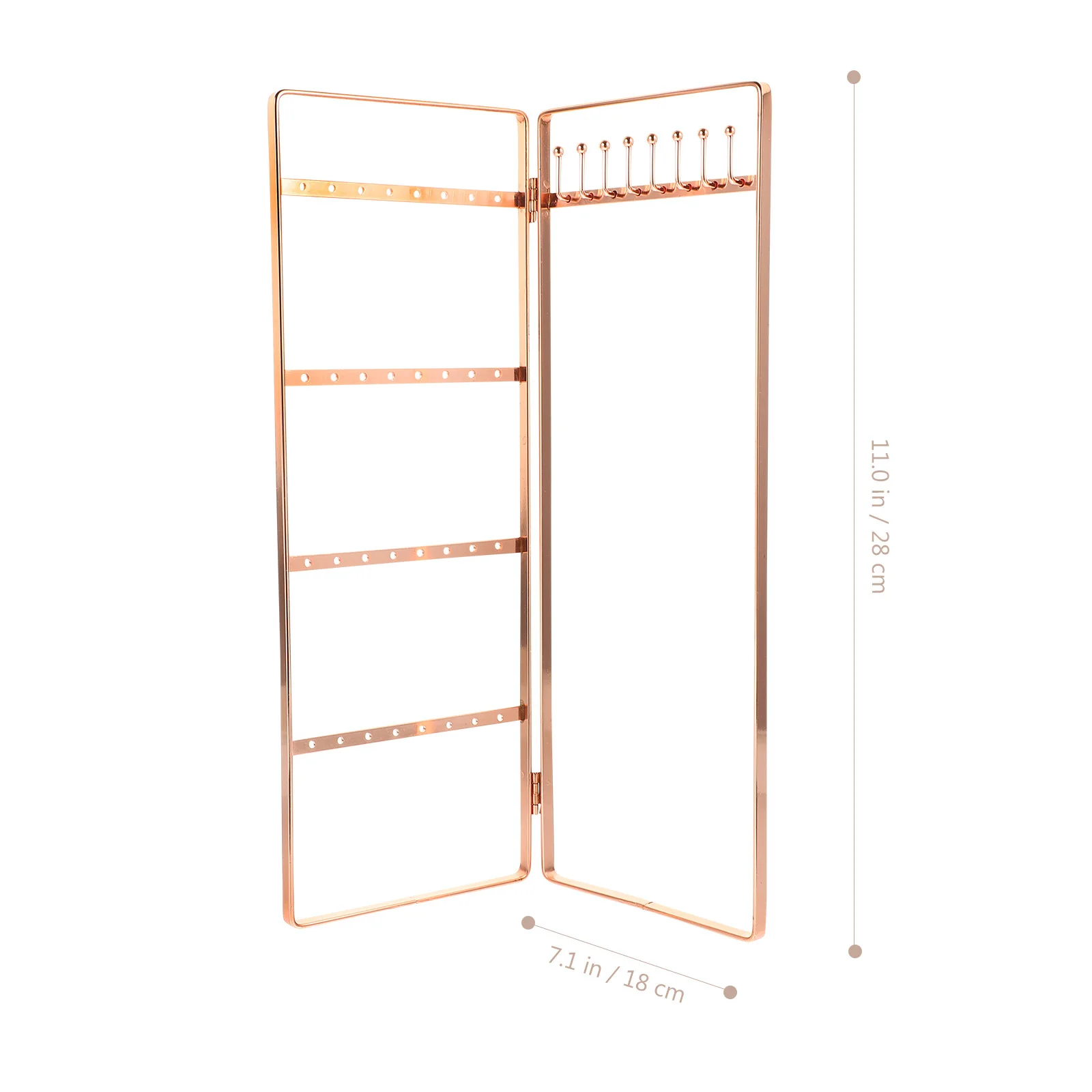 Iron Jewelry Display Stand Chic Earring Organizer Necklace Holder Tabletop Jewelry Display Rack Organizer Iron Earring Holder