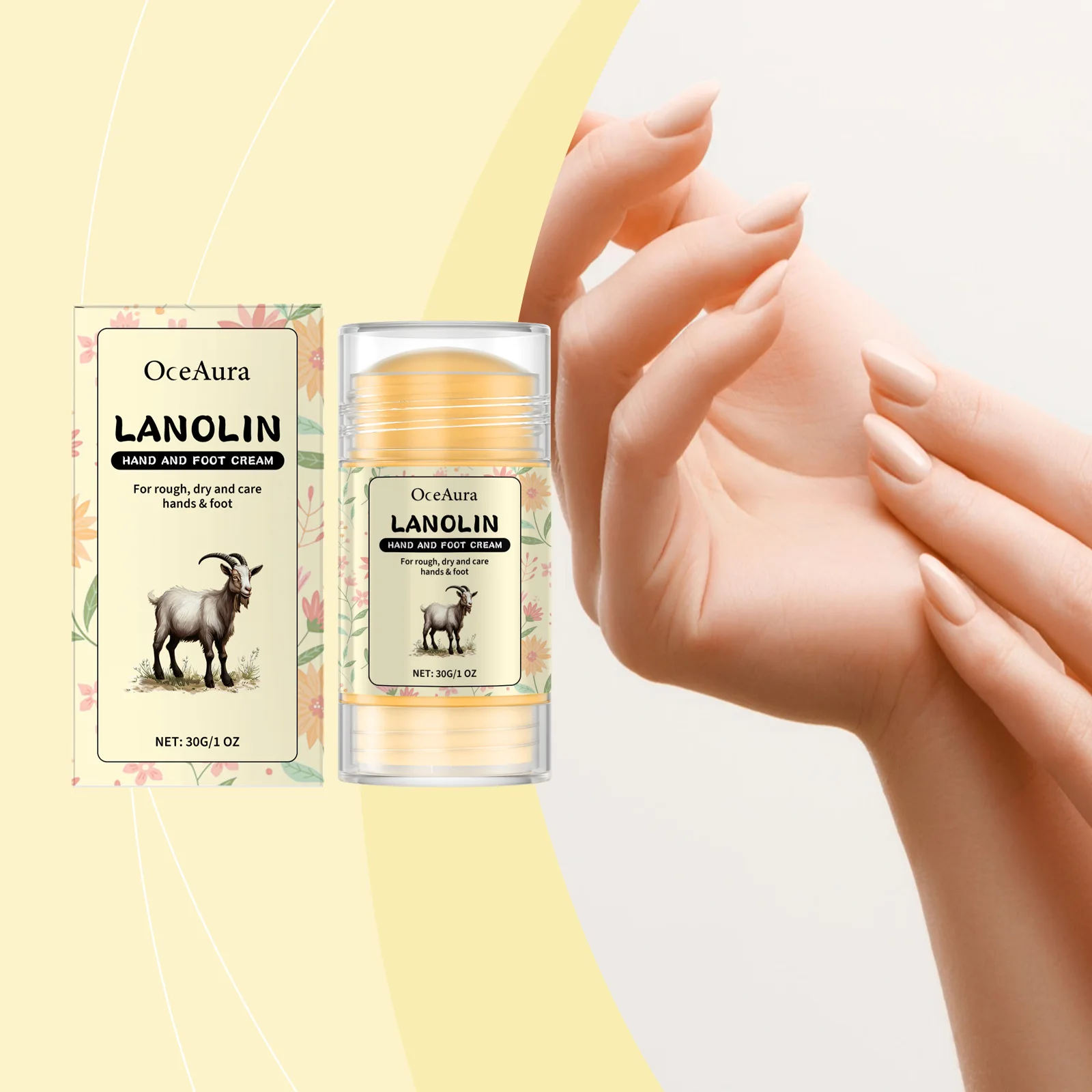 OceAura Urea Foot Hand Care Cream Stick Used For Heel Care Deeply Moisturizing And Nourishing Your Dry Rough Skin Care