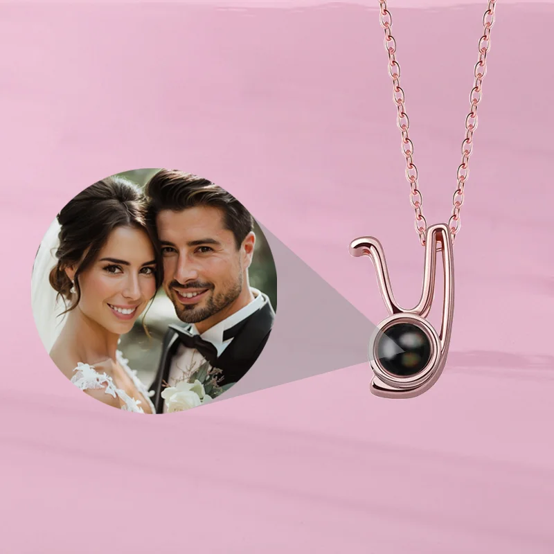 

Персонализированное индивидуальное фотопроекционное ожерелье с подвеской в виде буквы Y, новинка 2025 года, хит продаж, модный мемориальный фестиваль, романтический подарок на день рождения