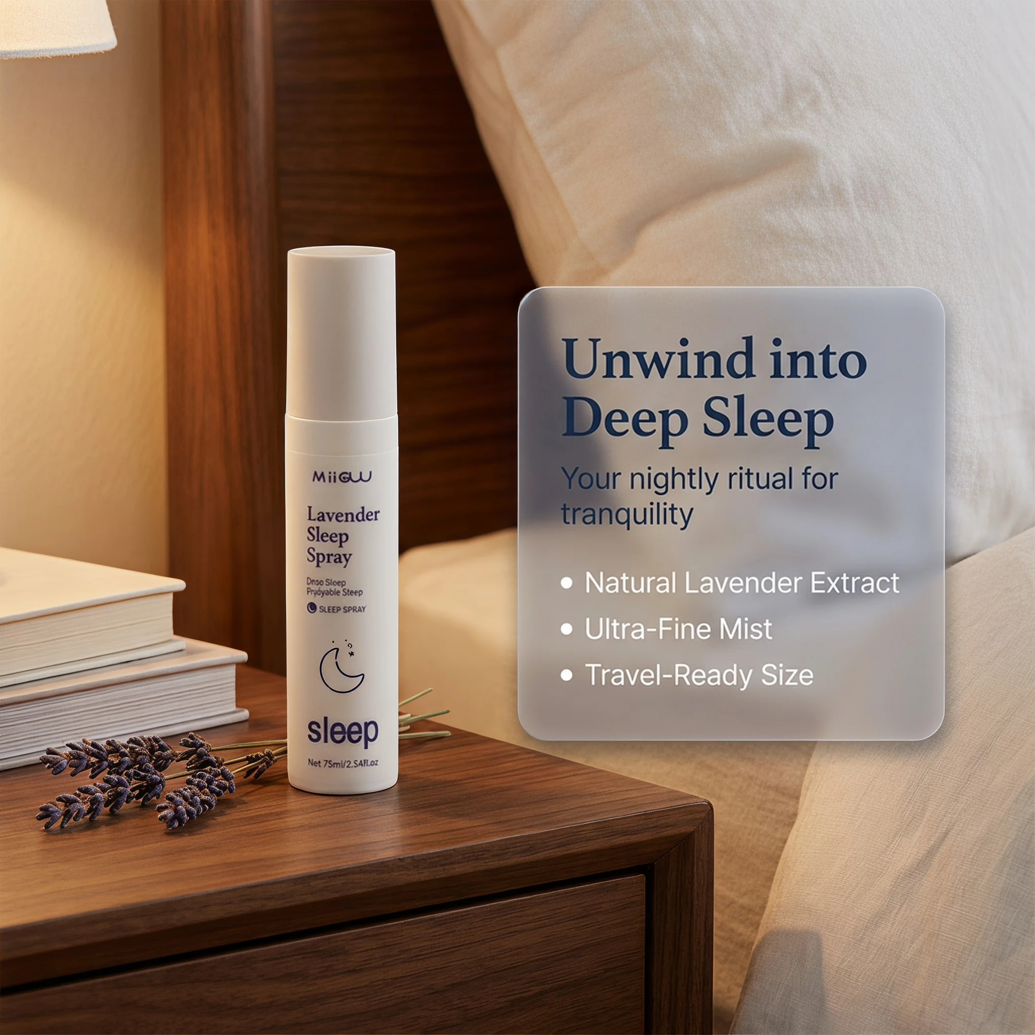 Lavender Pillow Spray - Spray de Lavanda para Dormir |