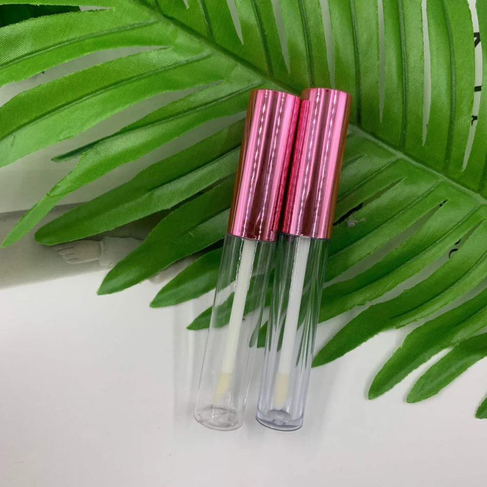 Lip Gloss Tube Private Label Liquid Concealer Lipstick Tubes Packaging Custom Logo Makeup DIY Plastic Containers Gold Lid 50pcs