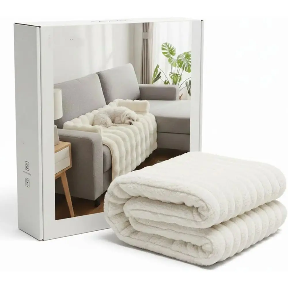 

Уютный плюшевый чехол для дивана-кровати, противоскользящий, моющийся, защита для мебели и лежанки для животных (бежевый, 29.5x29.5 дюймов)