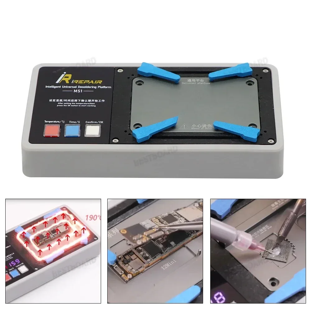 Mijing MS1 16/16Plus/16Pro/16Pro Max Modules Pre-Heating Station for IPhone 16 Series Camera Desoldering Platform Motherboard