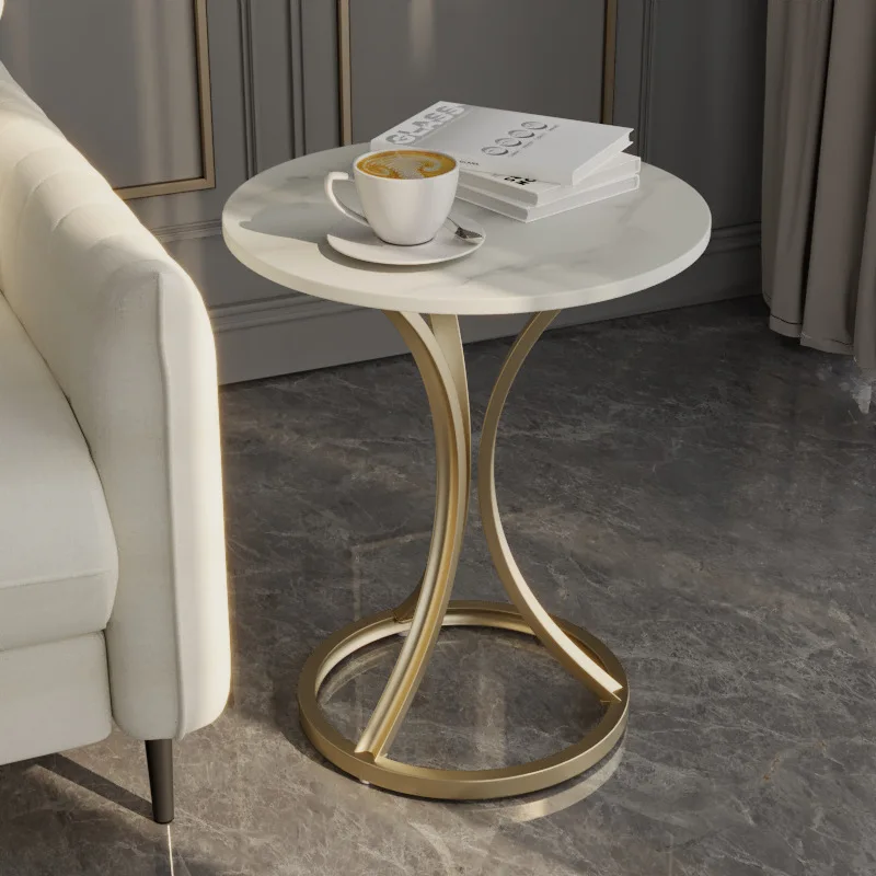 

Modern Simple Small End Table Accent Side Table Bedside Desk Home for Small Spaces Coffee Table for Living Room Easy Assembly