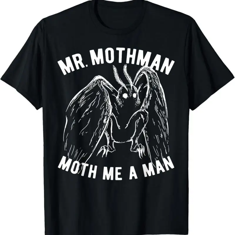 

Новая ограниченная забавная футболка Mr Mothman Moth Me A Man Cryptid