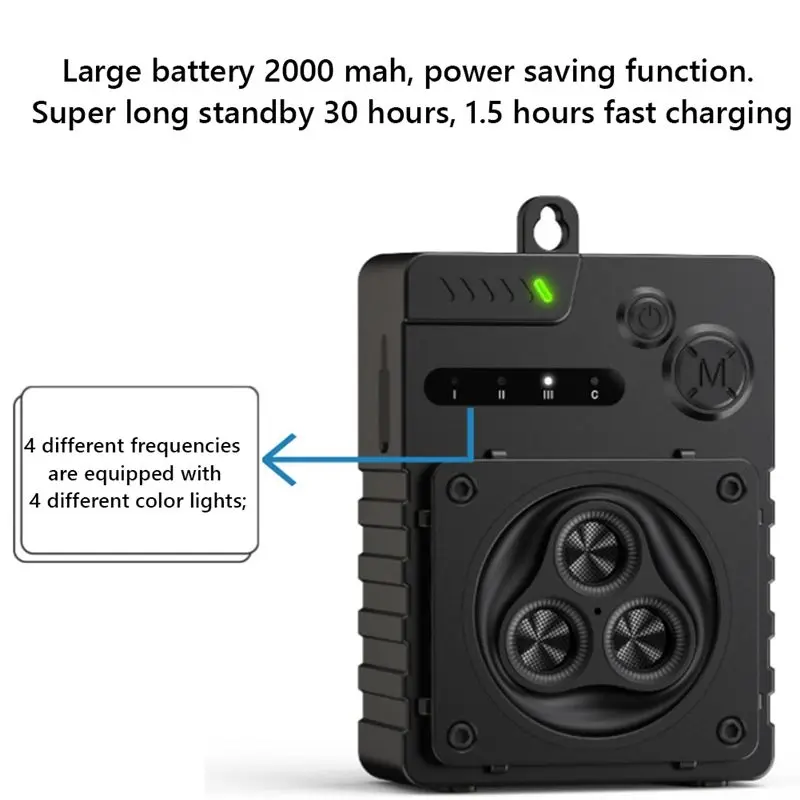ABHI-Ultrasonic Dog Anti Barking Device Waterproof Dog Barking Control Device USB Rechargeable Dog Driving Device - view 2
