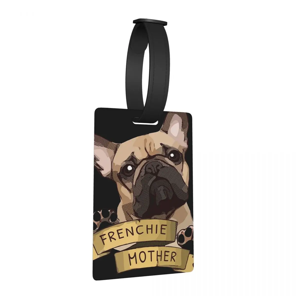 

Лучший французский бульдог, любители собак, багажные бирки, чемодан, дорожная мода, багажная бирка, держатель этикетки, идентификационное имя, адрес