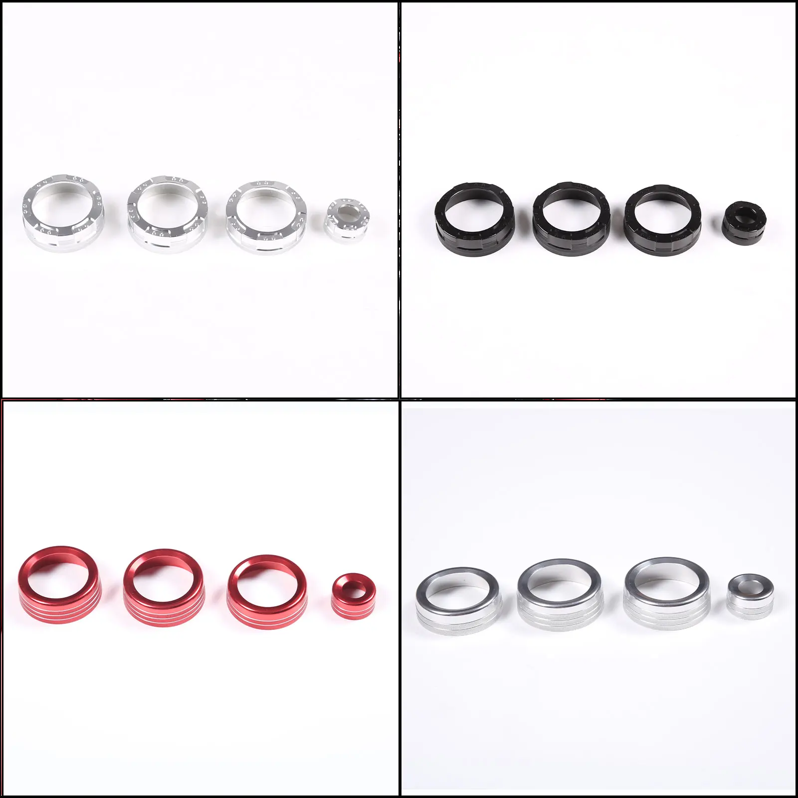 For Jaguar F-TYPE f type 2013-2022 car air conditioner volume knob ring sticker  aluminum alloy Knob Protection Accessories