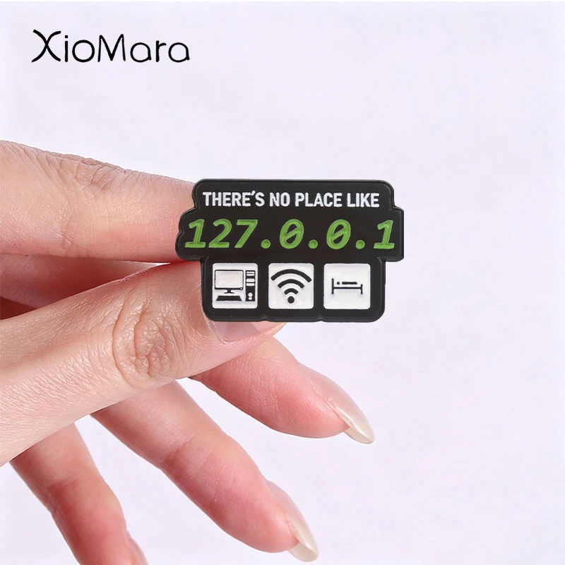 Funny Programmer Badge Colorful Code Slogan Enamel Pins Fashion Lapel Metal Brooches Backpack Cloth Jewelry Gift for Friends