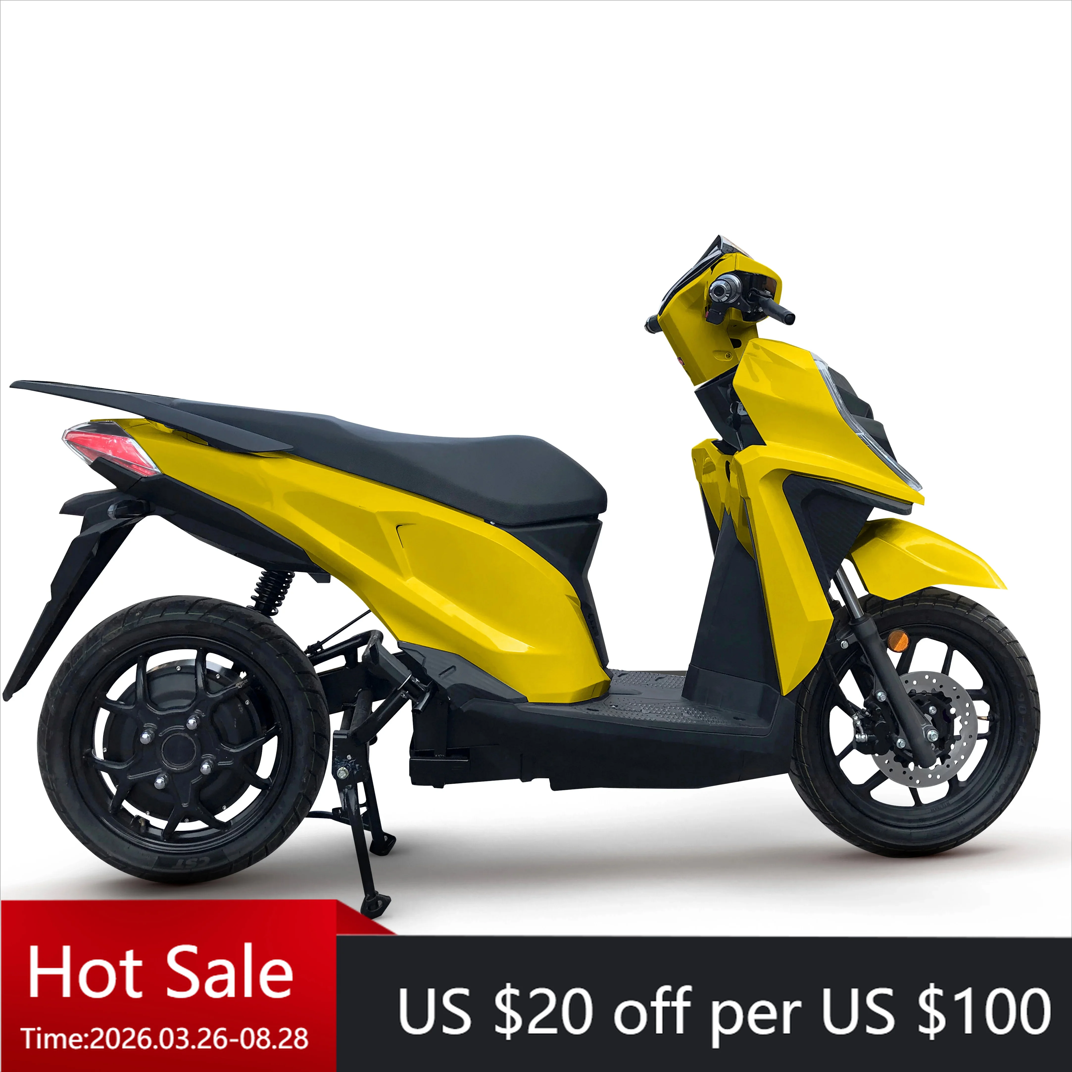 Motocicleta Eléctrica Tc Elyx New Linc 72V 38.4ah 3000 Watts, Scooter Eléctrico para Adultos con Batería de Litio, Seguro para Desplazamientos