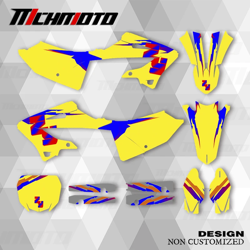 

MCHMFG для YAMAHA YZ125 250 2022 2023 2024 YZ250X графические наклейки наклейки мотоцикл фон на заказ