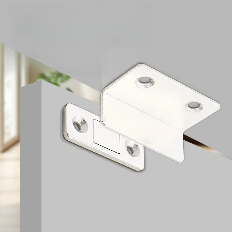 1-20pcs Hole-free magnetic Door Catch Ultra-Thin Cabinet Catches Mount Seamless Release for Sliding Latches Invisible magnet