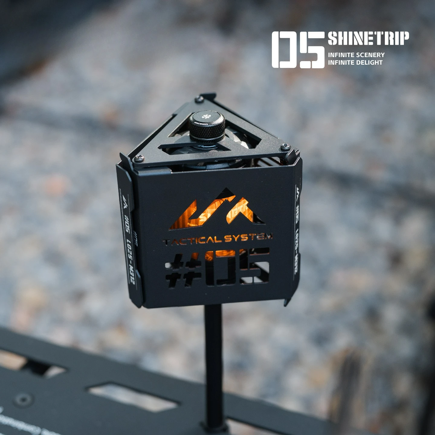 Shadow Lantern Shade 19-Light Rotating Aluminum Alloy for Camping Atmosphere Gyro Effect