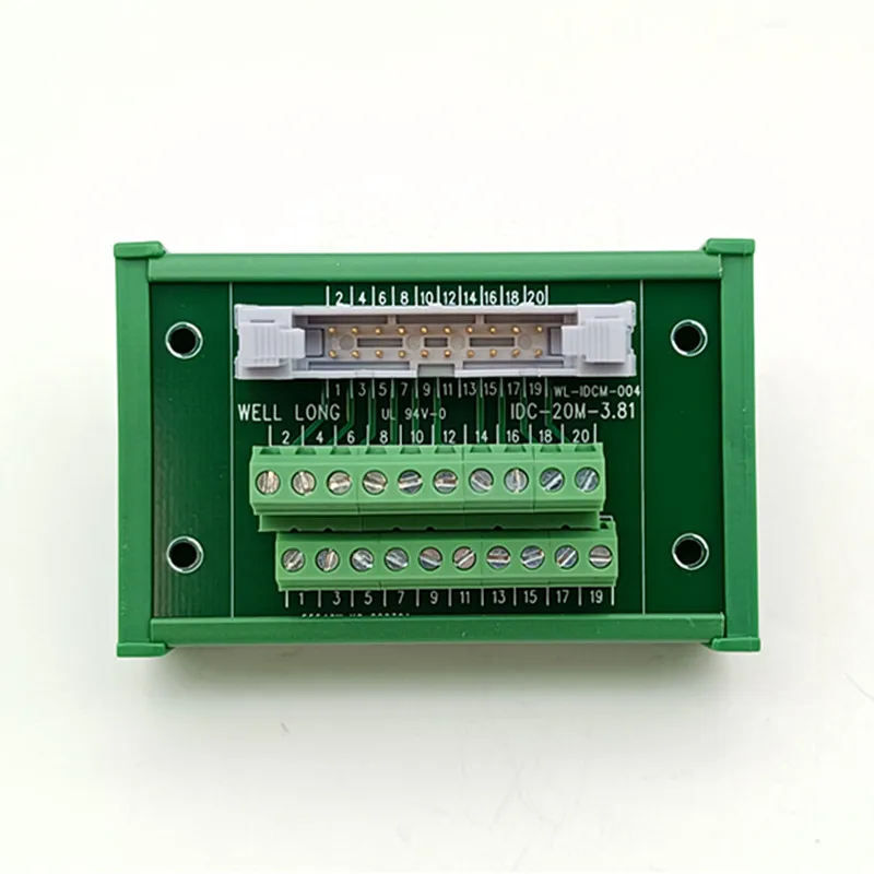 DIN Rail Mount IDC20 2x10Pins 0.1