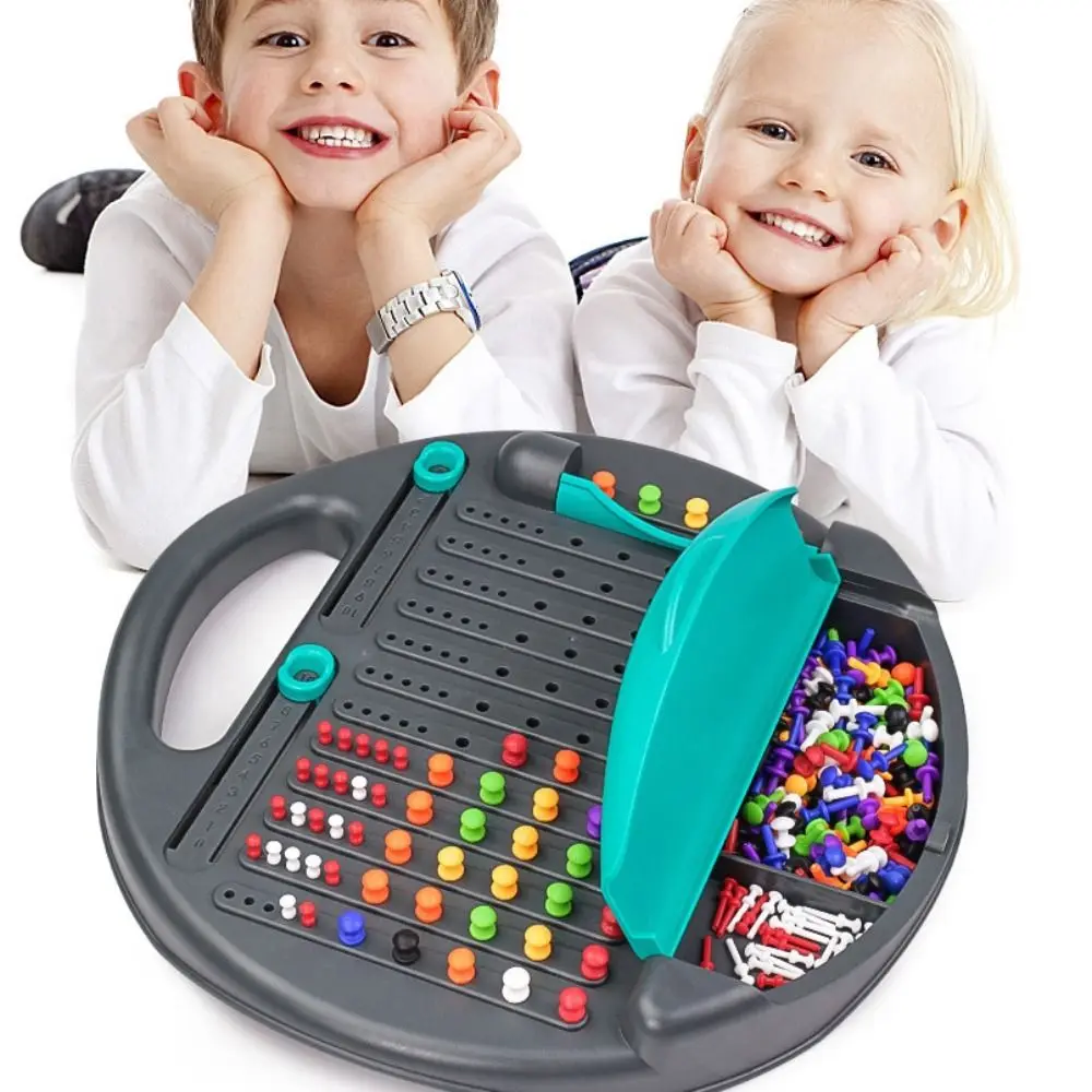 Permainan Papan Catur Interaktif Plastik Montessori Permainan Papan Strategi Berpikir Logis yang Indah