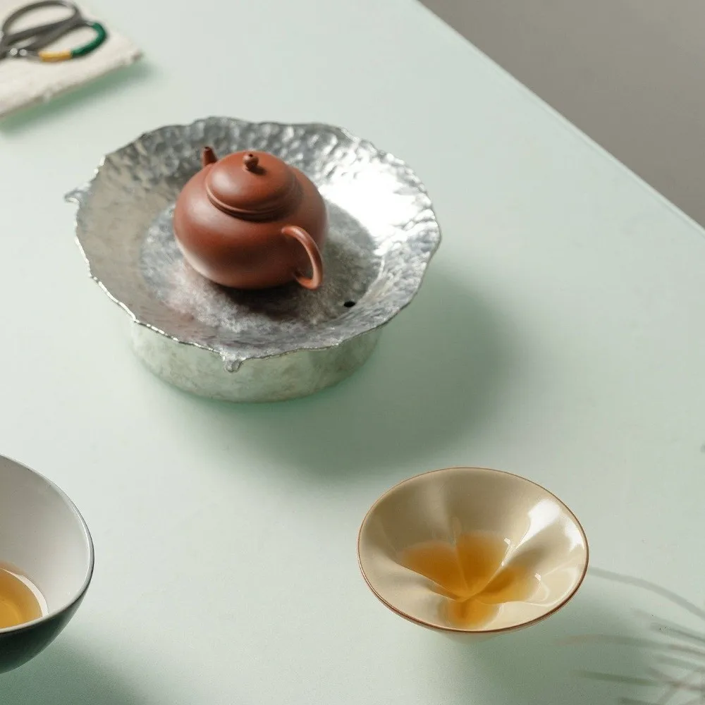 Vintage Exquisite Hidden Cat Cup Creative Traditional Butterfly Tea Bowl 60ml Zen Meditation Ceramic Teacup Tea Ceremony