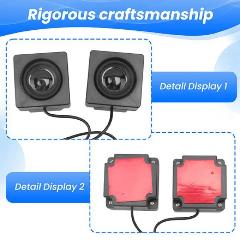 Paste Monitor External Sound Desk Computer Sound Surround  Mini USB Speaker Set DIY Desktop Speakers Set