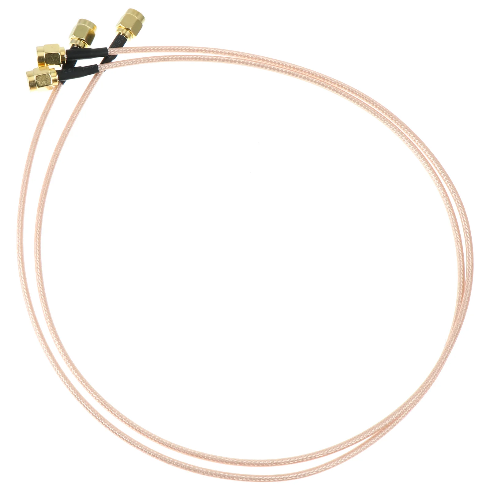 

2 Pcs Extension Cord SMA Male to Adapter Jumper Antenna Cable Coax Assembly Copper Coaxial