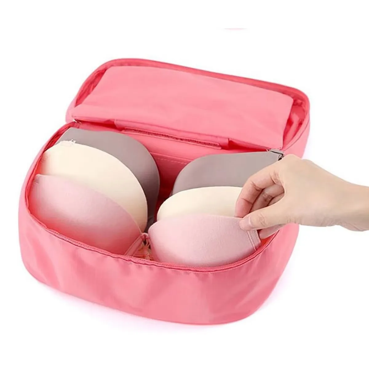 حقيبة تنظيم السفر المحمولة - تخزين الملابس الداخلية وحمالات الصدر متعددة الوظائف، حقيبة مستحضرات التجميل للرحلات الخارجية #4