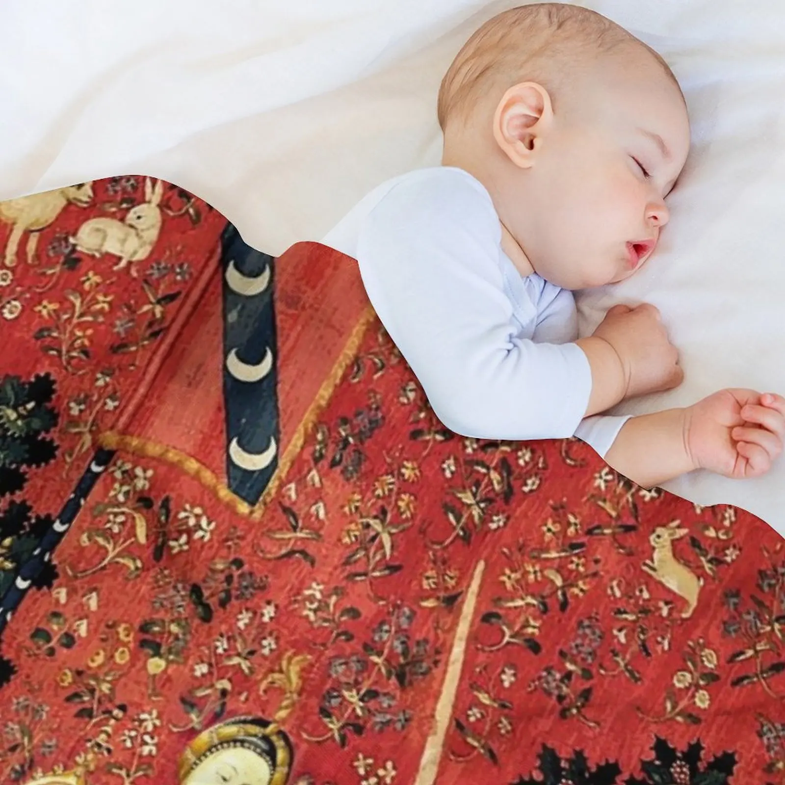 السيدة وحيد القرن: ؟ ? مون سيول د؟ ?sir - بطانية رمي البصر من قماش الفانيلا، بطانية أنمي ناعمة منقوشة للشعر #3