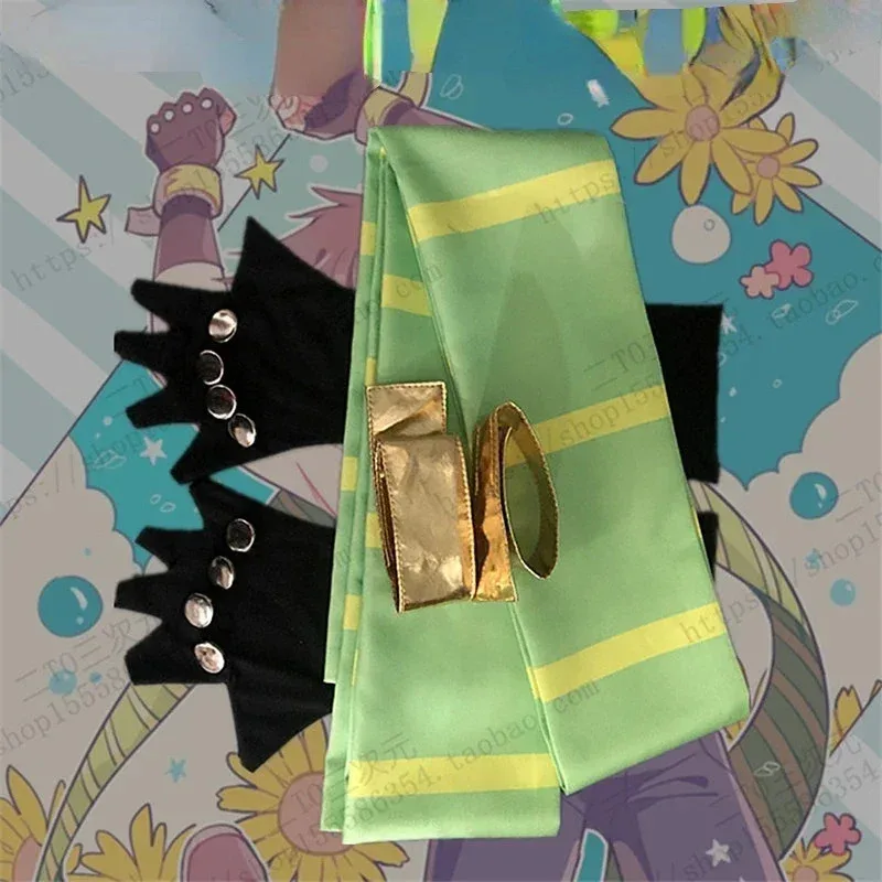 Anime JoJo's Bizarre Adventure Cosplay Joseph Joestar Costume JoJo Gloves Scarf Top Outfit Halloween Suit for Women Men G3231