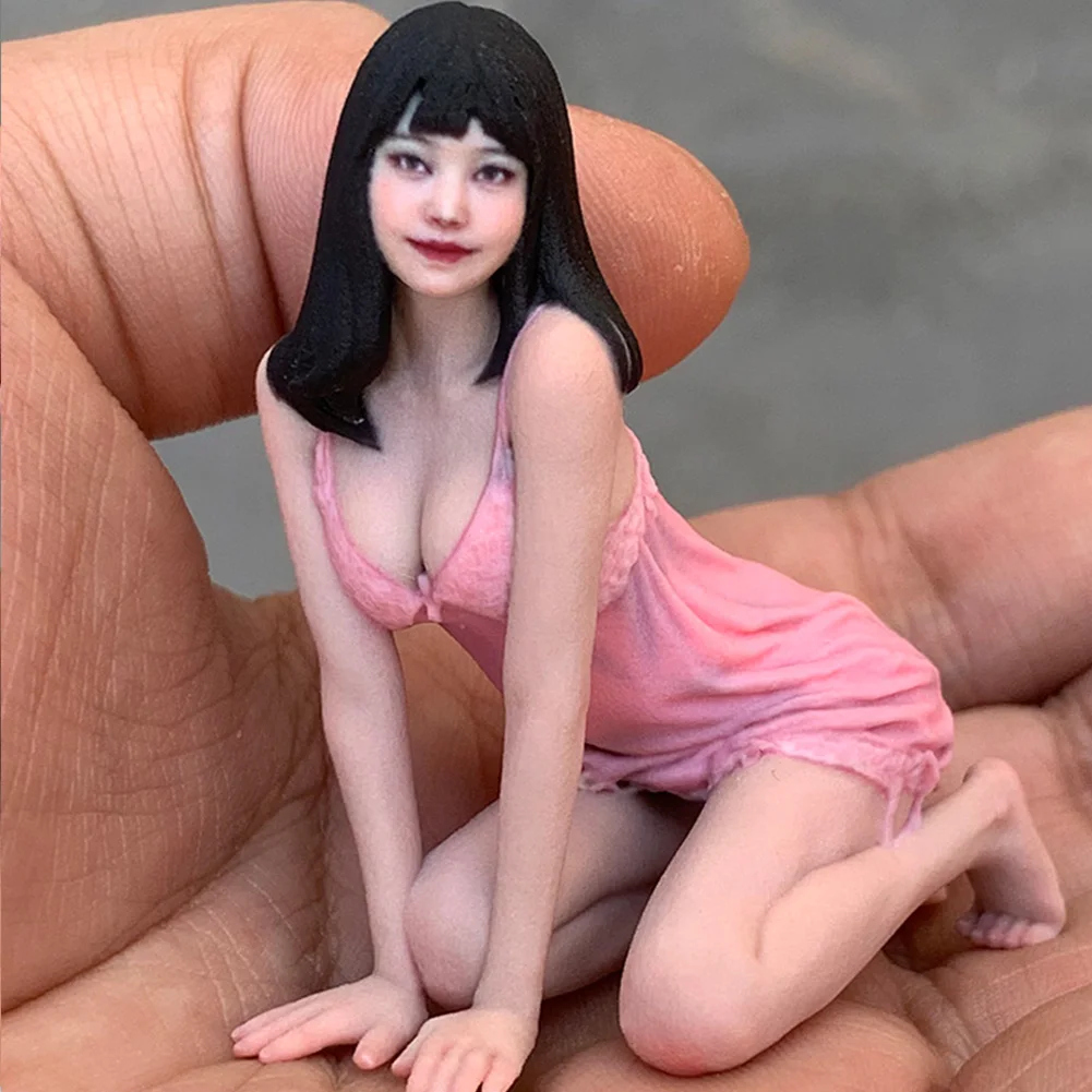 

Diorama Exquisite Facial 3D Print 1/18 1/16 1/12 Sexy And Cute Pajama Prone Girl Figure Hyperrealism Model Scene Toys Dolls Toys