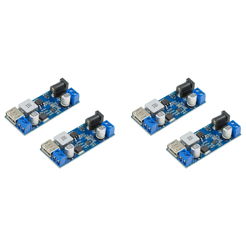 A11I 4X DC6V 9V 12V 24V To DC 5V 5A Buck Converter Module,9-36V Step Down To USB 5V Transformer Dual Output Voltage Regulator