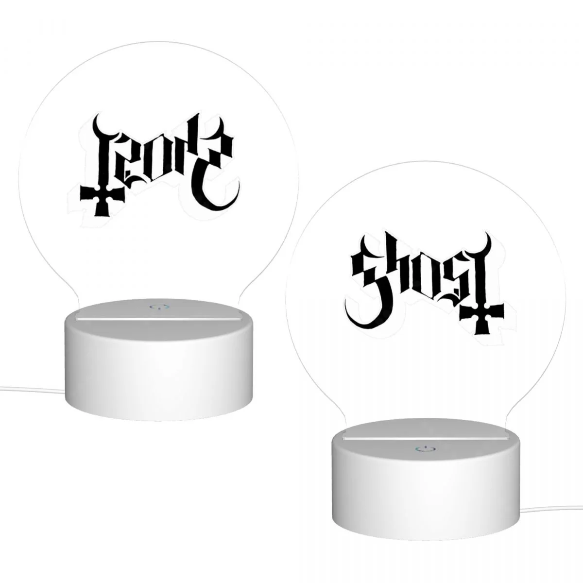 شبح بي سي الفرقة الاكريليك صور مصباح صورة LED ضوء الليل، إطار الصورة، هدية للزوجين، هدية الذكرى السنوية، الديكور الفني #2