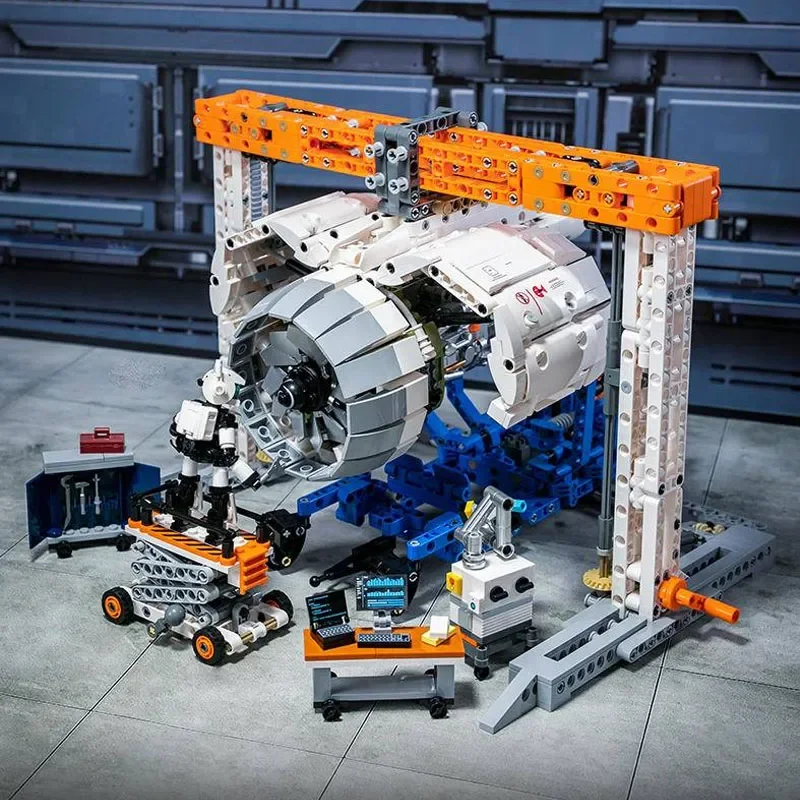 Technical MOC Pantasy 85006 Plane Airplane Aircraft Engine Workshop Model 2000PCS Building Blocks Brick Puzzle Toys for Gift