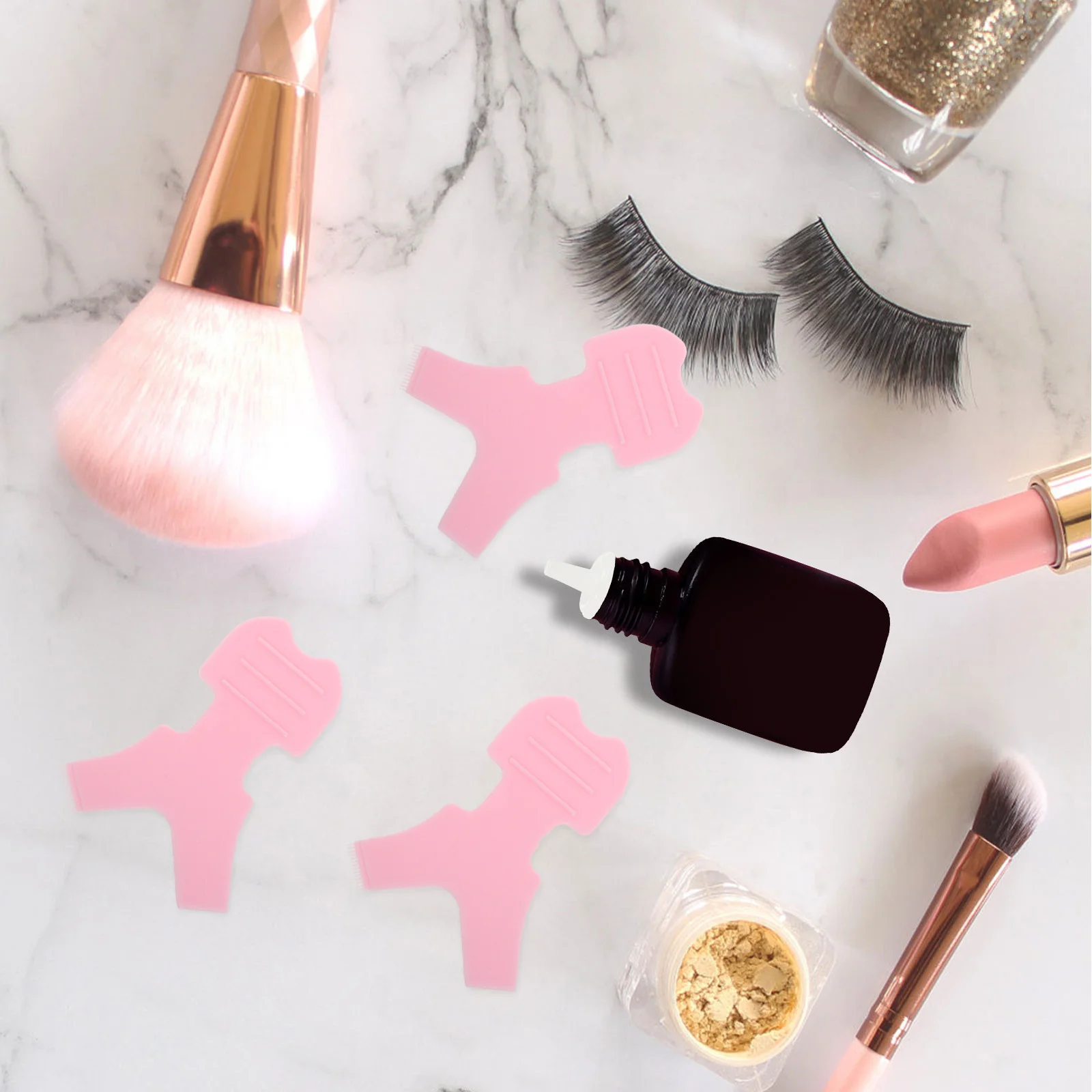 

50pcs Lash Lift Brush Silicone Eyelash Perm Tool For Long Lasting Curl Portable Makeup Applicator Comb Salon Home Use