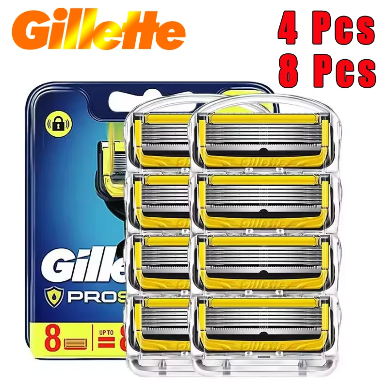 Cuchilla de afeitar para maquinilla de afeitar ProGlide ProShield Fusion5, hoja de afeitar de 5 capas de Gillette Fusion Proshield hecha de material de acero inoxidable