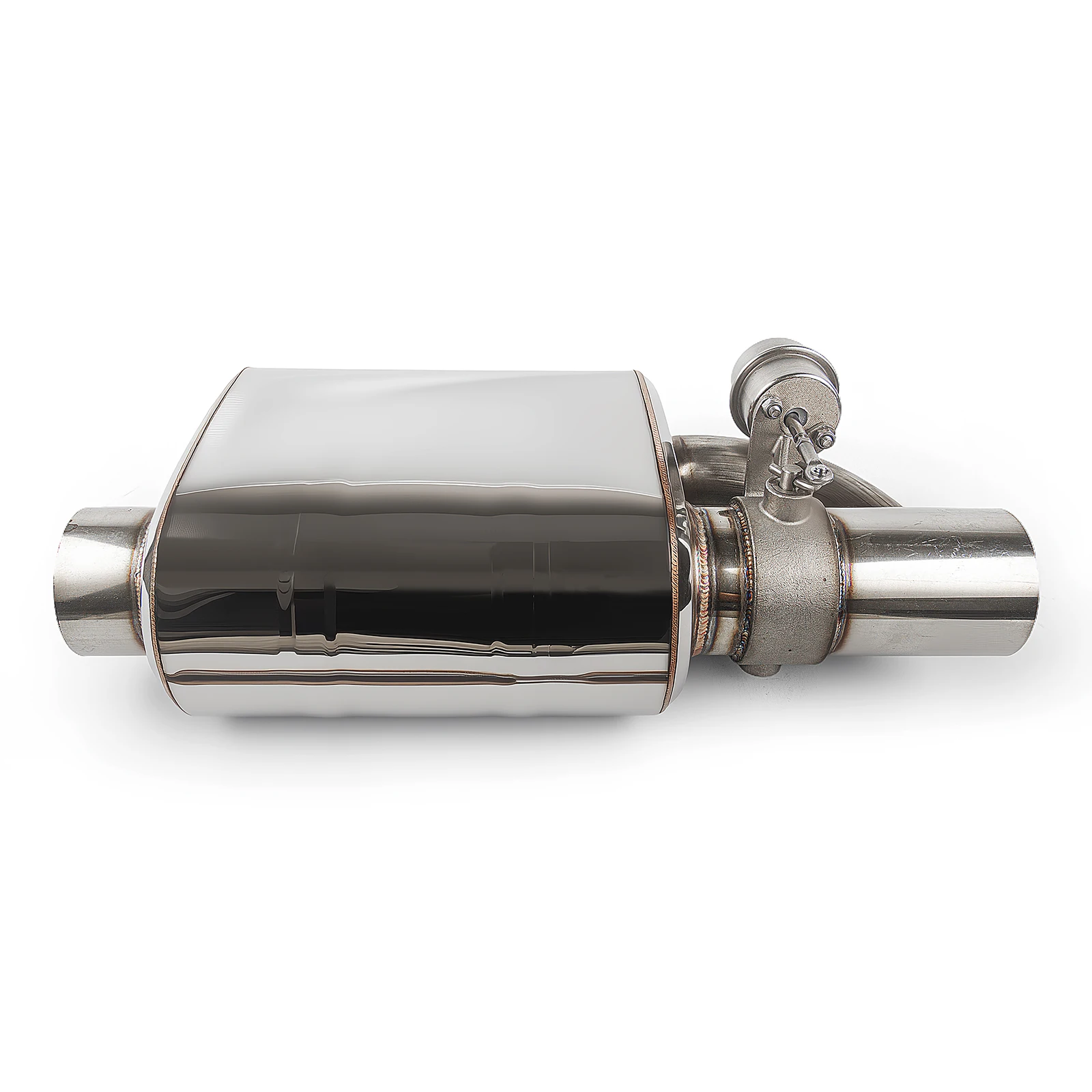 VERSI BARU! 1 Pasang Knalpot Stainless Steel 2/2.5/3 Inci dengan Katup Vakum Buang Elektrik Set Kontrol Biru
