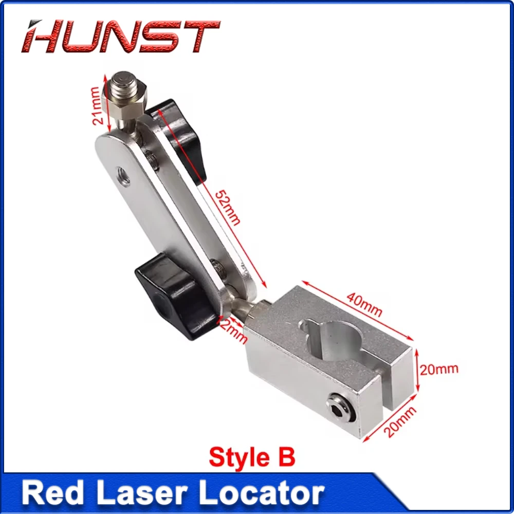 Hunst Laser Modul Red Laser Locator Teil Werkzeuge Durchmesser 12 mm Lichthalter für CO2 UV Fasermarkierungsmaschine