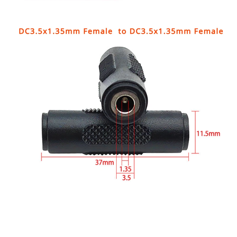 DC5.5*2.1mm/5.5*2.5mm/3.5*1.35mm/4.0*1.7mm DC double female to female Power Socket Connector CCTV Panel Mounting Jack Adaptor