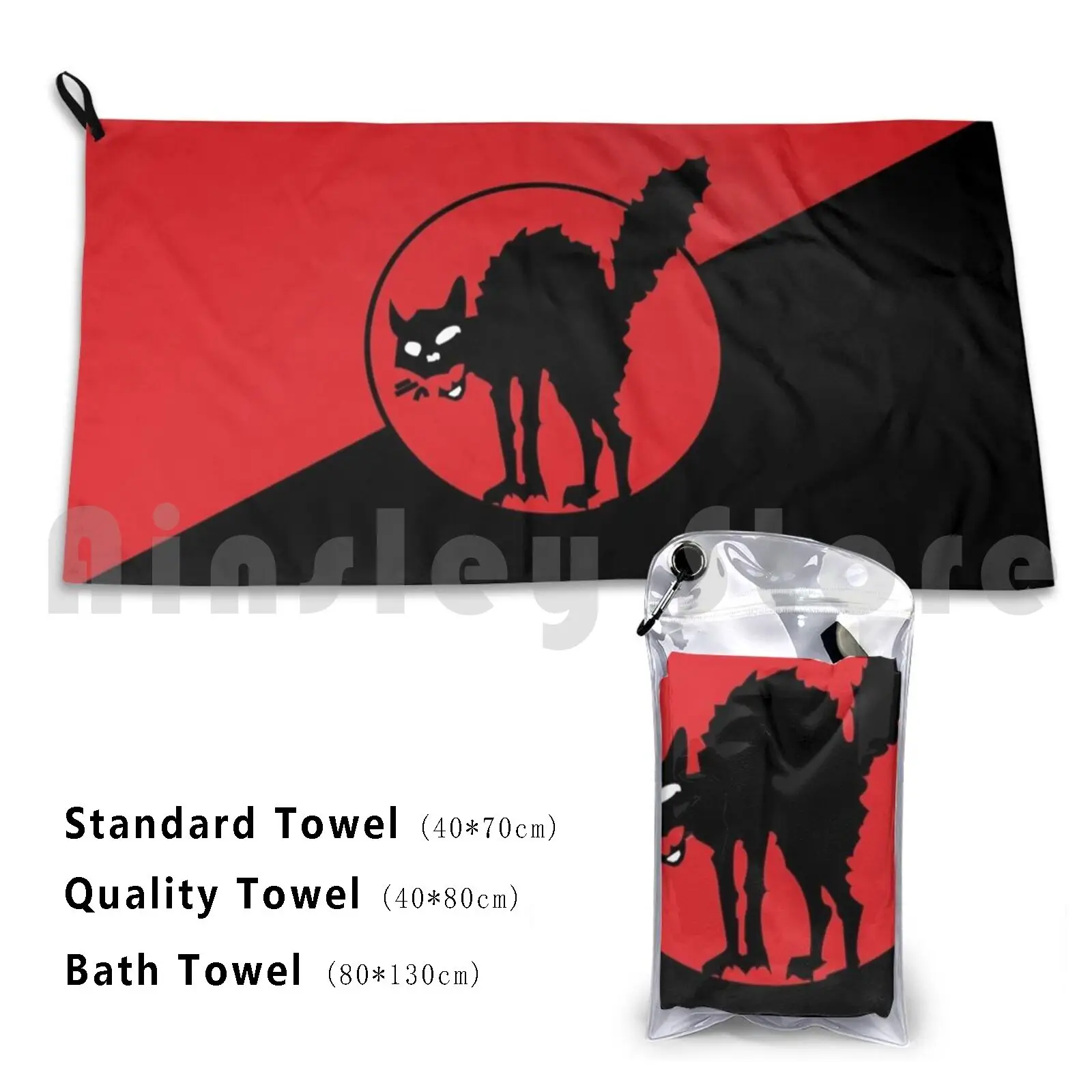 Anarcho Syndicalism-Sabo Tabby Bath Towel Beach Cushion Anarcho Syndicalism Anarchist Socialism Anarchist