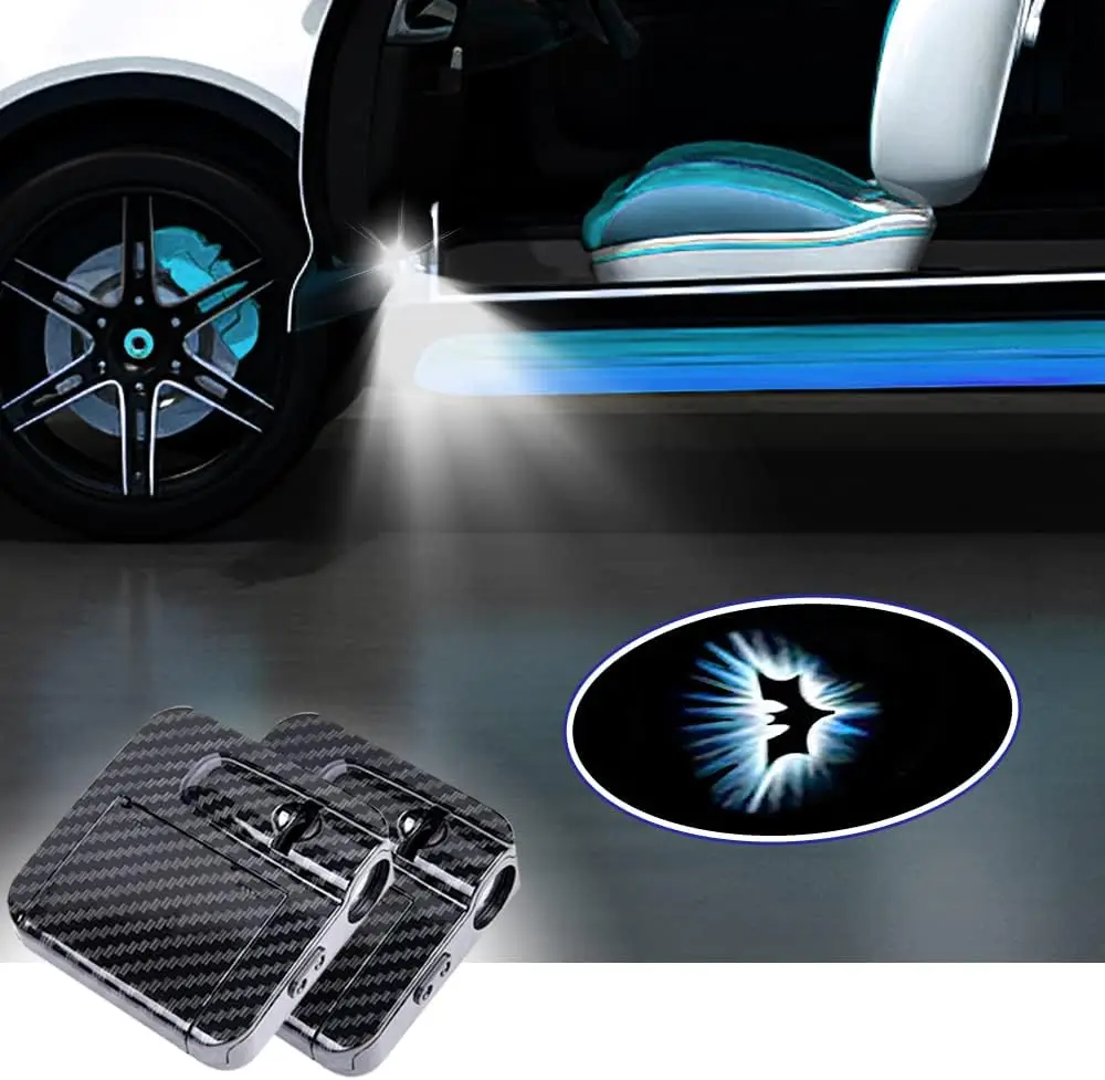 Car Door Lights Logo Universal Wireless Led Carbon Upgraded Welcome Light for All Brands Car/Motorcycle Shadow Laser Projector