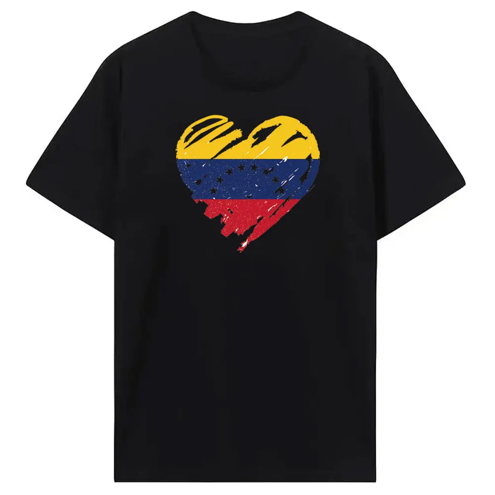 Proud Venezuelan Venezuela Flag Classics T Shirts Graphic Cotton Streetwear Short Sleeve Birthday Gifts T-shirt Mens Clothing