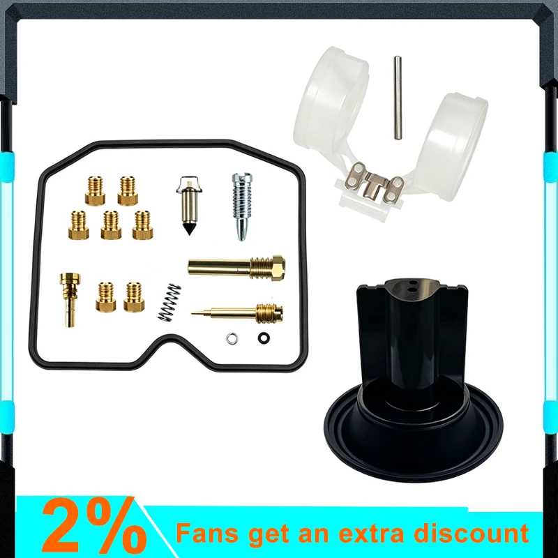 For Arctic Cat 250 300 375 400 2x4 4x4 2001-2005 5507-053 5507-039 ATV Carb Repair Kit Carb Diaphragm Float Needle Jet Gasket