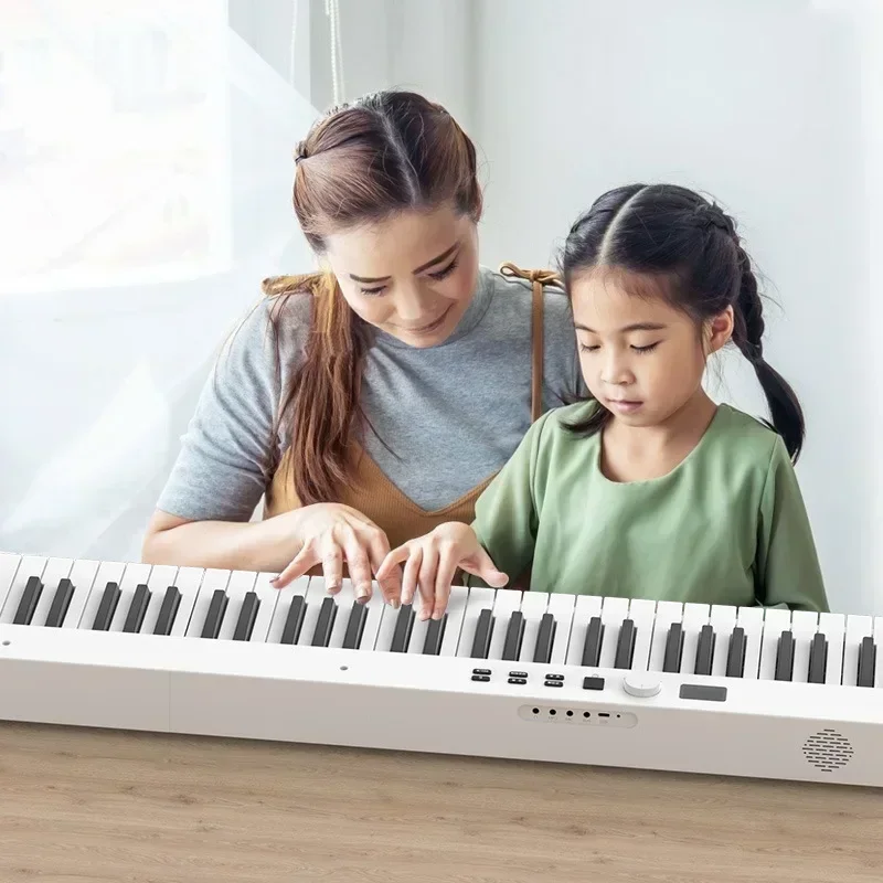 Multifunctional Portable Digital Piano, 88Keys, Foldable Electronic Piano, 128 Rhymes For Student, Musical Instrument,
