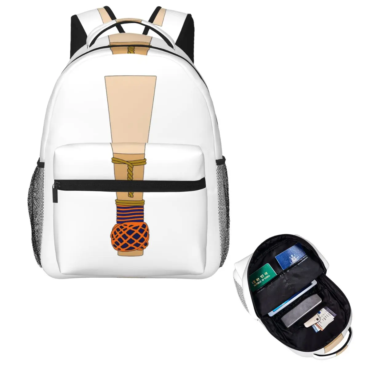 

Bassoon Reed (Orange And Blue) Backpack Hot Sale Daypack Large Capacity Children BookBag School Bag Shoulder Bags for Men Women