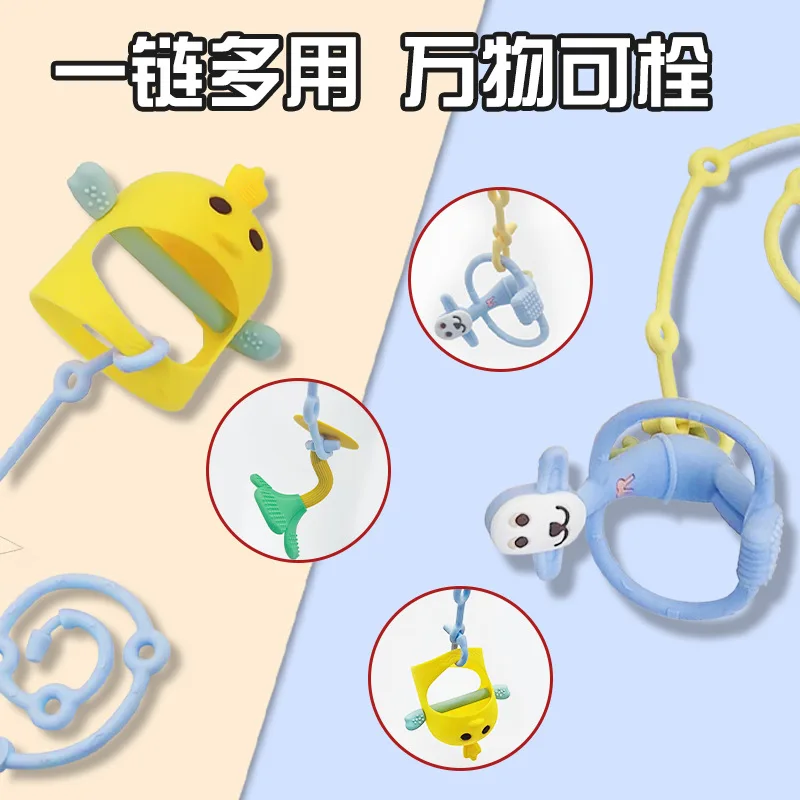 Baby Toy Pacifier Chain Silicone Cup Catch BPAFree Belts for Drinking Cup Holder Strap for Pushchair High Chair