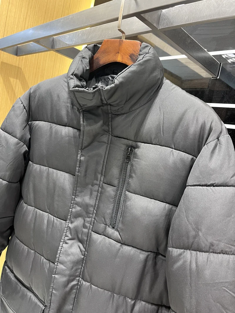 Briti Sle Cotone invernale Jaet ex Colletto alla coreana di media lunghezza caldo antivento Capispalla casual Faionable Urban Busin