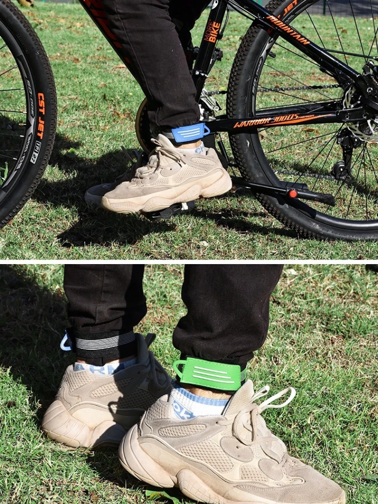 AliExpress NONE 4pcs Cycling Elastic Bandage Bicycle Ankle Binding Belt Clip Belt Outdoor Cycling Equipment