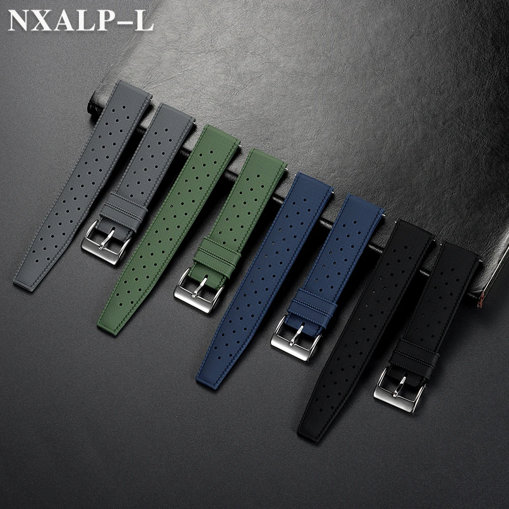 الاستوائية ساعة مطاطية حزام 18 مللي متر 20 مللي متر 22 مللي متر ل Seiko تنفس سيليكون الساعات ل أوريس المواطن الغوص سوار مقاوم للماء