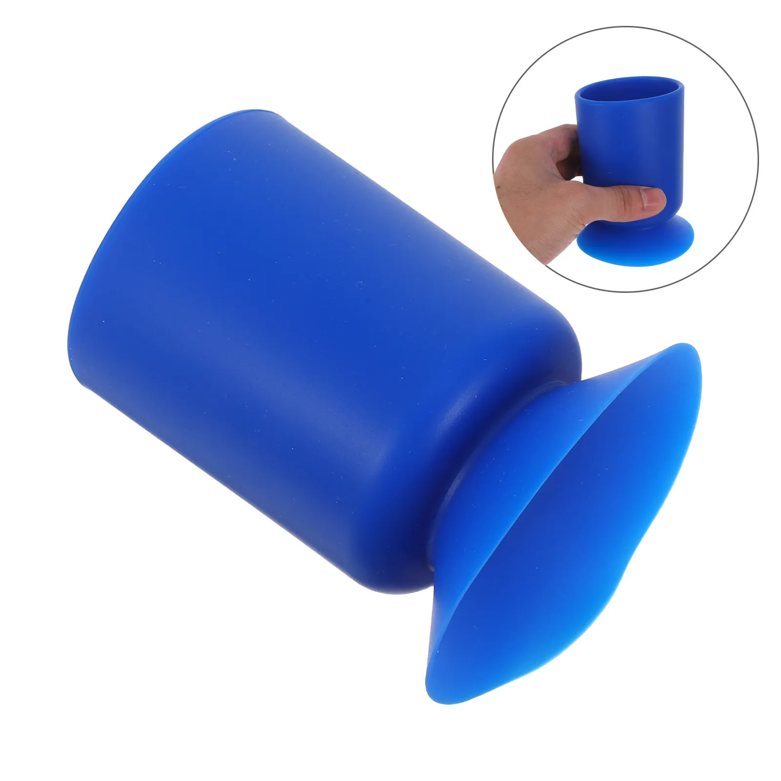 Silicone Pen Holder Suction Cup Design Makeup Brush Storage Box Wall Mount Desk Organizer Pencil Cup Stationery