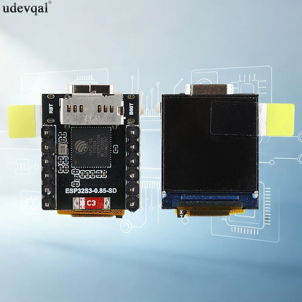 0.85‑inch LCD ESP32‑S3 Development Board with Type‑C Interface On‑board Antenna Dual‑Core Processor 128×128 Micro SD Slot