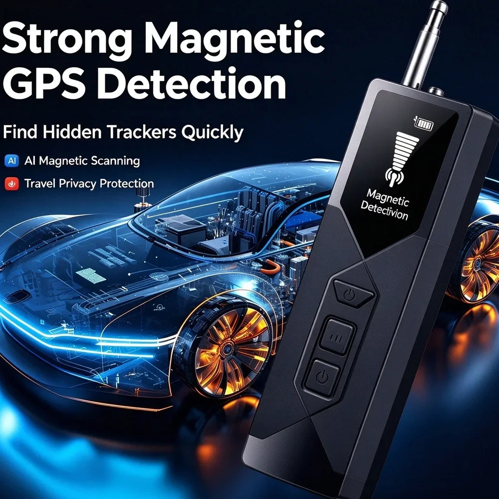 Professional Wireless Anti Spy RF Signal Detector, Hidden Camera Finder, Detector GSM Audio Bug Scanner,gps Tracker Anti Gadgets