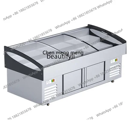New arrive Three-Ladder Ice Table Display Cabinet Commercial Fruit Fishing Frozen to Keep Fresh Food Displaying Refrigerator