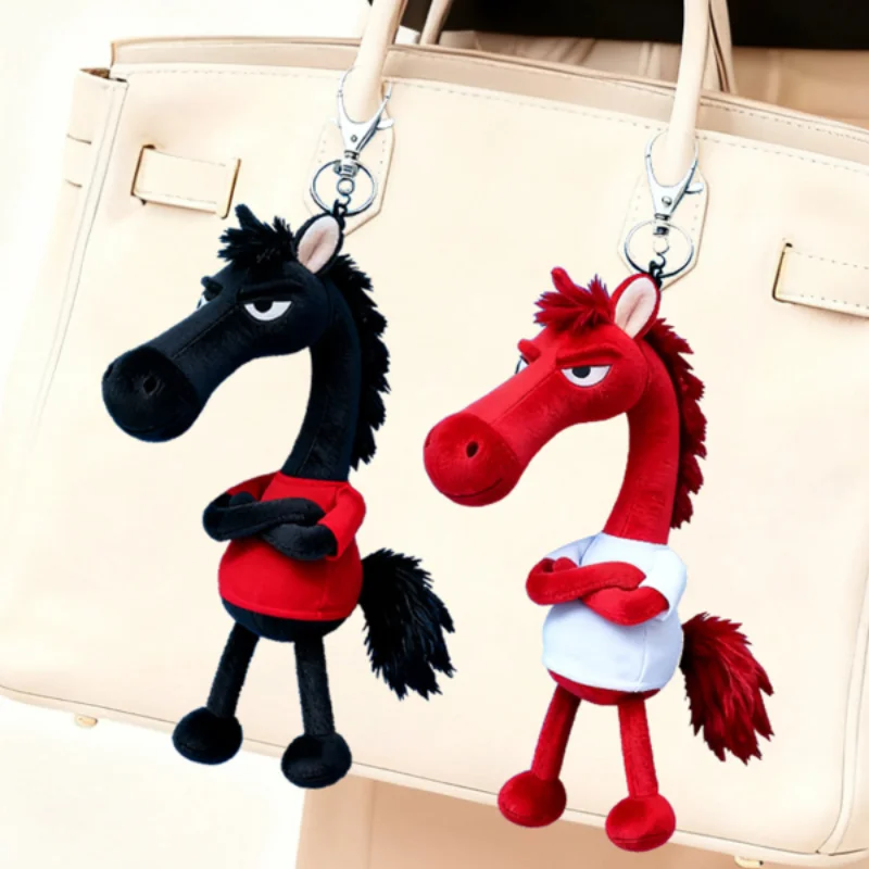 2026 السنة الجديدة الحصان على ظهره سحر الأطفال الكرتون متعة الحصان المفاتيح حزب هدية محظوظ هدية عيد الميلاد مضحك للجنسين الديكور #1